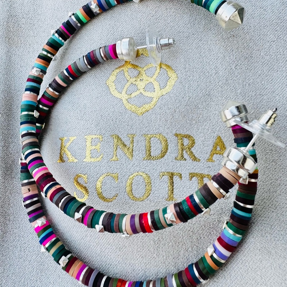 Kendra Scott -Reece- LARGE Colorful Beaded Hoops